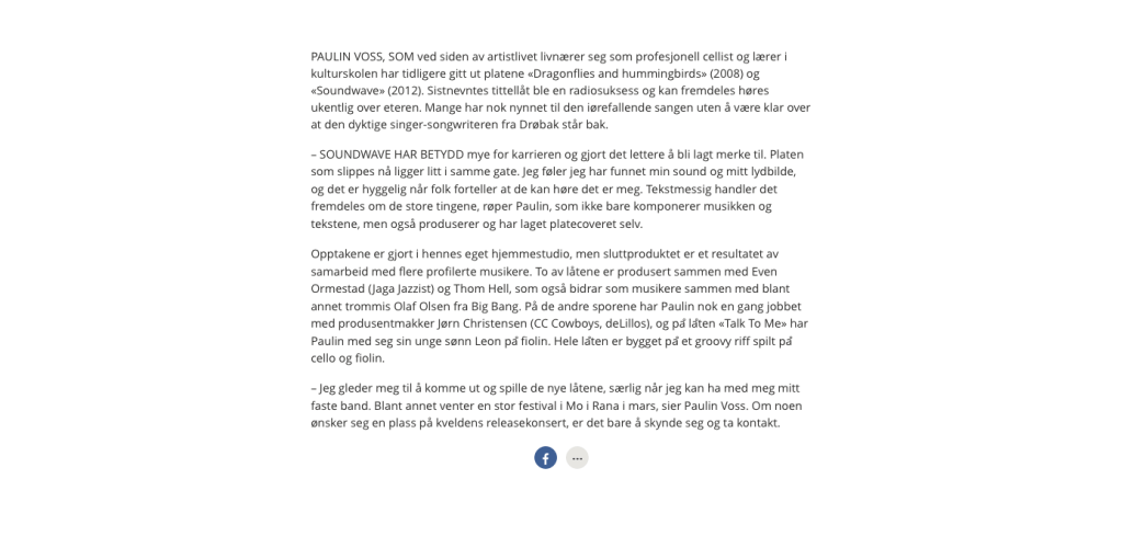 Interview in Akershus Amtstidene